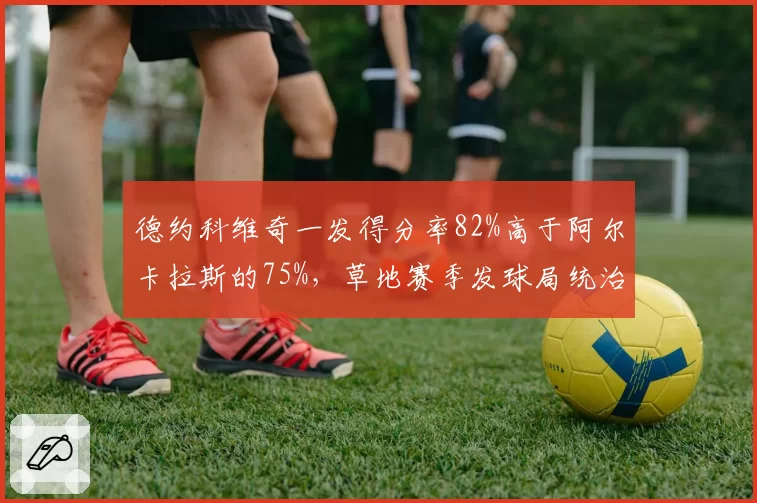 德约科维奇一发得分率82%高于阿尔卡拉斯的75%，草地赛季发球局统治力对比